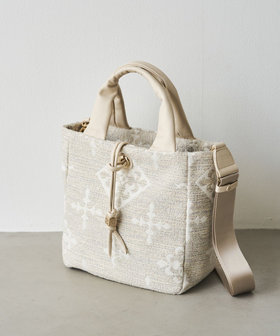Souffle TOTE】モノグラムツイード2WAYトートバッグ（RUZ1062321A0002