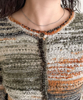 ツイードボーダーカーディガン（5-0385-5-22-001）｜fredy emue