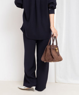 セットアップ対応》ウォッシャブルダブルクロスサテンイージーワイド