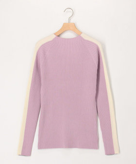 《抗菌防臭》前後配色2WAYリブニット プルオーバー