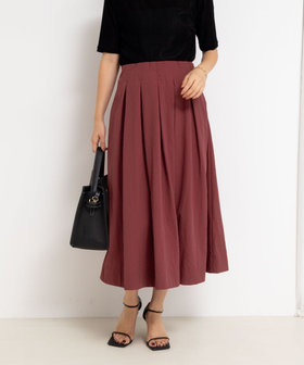 ウォッシャブルバルキータフタタックスカート（5-0035-5-06-003