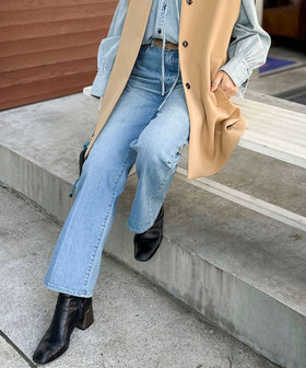 【追加】《5サイズ展開》【RM denim】センタープレスデニム