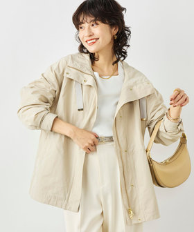 【WEB限定カラー】ウォッシャブル2WAY撥水フーテッドブルゾン