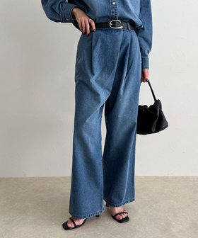 《セットアップ対応》ラップデニムパンツ