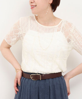 ダンボールメッシュプリントTシャツ（5-0037-2-03-004）｜Rie Miller