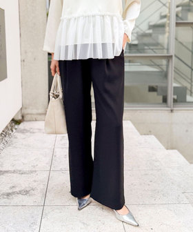 セットアップ対応》ウォッシャブルストレッチジョーゼットイージー