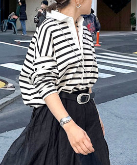 ウォッシャブルBIGシルエットラガーシャツ