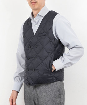 《ビジカジ対応》【TAION/タイオン】W-BREASTED SNAP BUTTON DOWN GILET 25AW