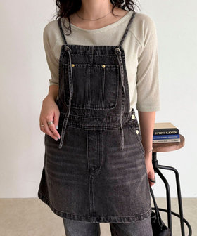 デニムサロペットチュニック