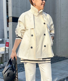 NMPウォッシャブルショートトレンチコート
