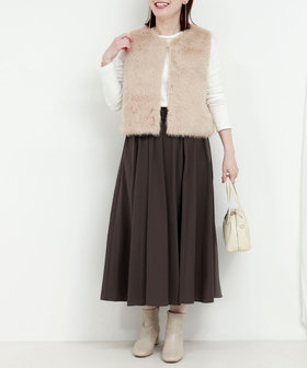 フェイクフォックスファーベスト（5-0867-6-04-002）｜MICO