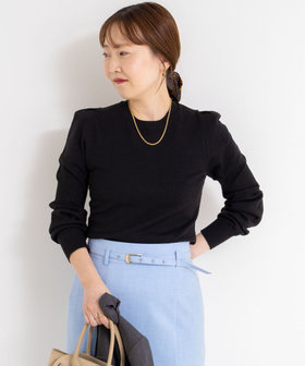 ノーリーズソフィー（NOLLEY’S sophi）/【MARILYN MOON/マリリーンムーン】14G wool modern sleeve top MARILYN MOON/マリリーンムーン】14G wool modern sleeve top（5-0290
