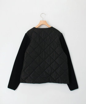 中綿×ニット切替ノーカラージャケット（5-0819-5-04-002）｜MICO