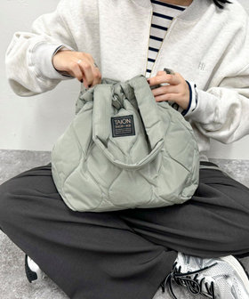 【TAION/タイオン】ミリタリーダウン巾着トートバックM