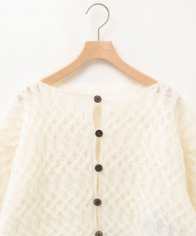 WALANCE/ワランス】wool mohair cable cropped cardigan（5-0290-6-02