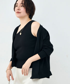 《手洗い可能》アシメントリーカップ付きタンクトップ