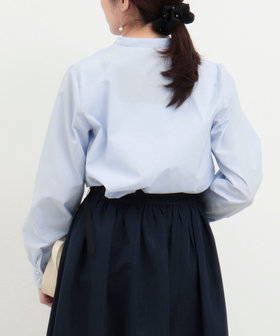 WEB限定 GW SPECIAL PRICE】前立てフリルノーカラーブラウス（6-0818-1