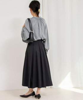 WEB限定 GW SPECIAL PRICE】タフタタックフレアスカート(4-0030 WEB限定 GW SPECIAL PRICE】タフタタックフレアスカート(4-0030