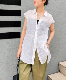 シアーラミーオーバーサイズシャツ