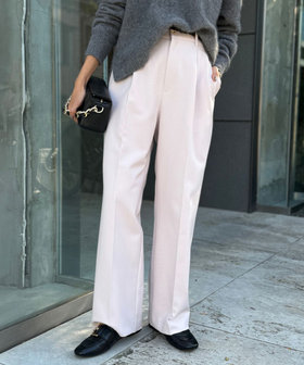 ウォッシャブルウール調愛されイージーワイドパンツ（4-0035-6-09-006