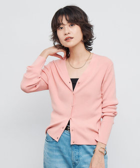 WEB限定 SPECIAL SALE！］《手洗い可能》リブ斜め柄Vネック