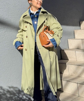 NMPウォッシャブルロングトレンチコート