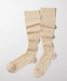【ATELIER BRUGGE】MAEE コンプレッションソックス／グリッターリブソックス