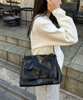 キルト柄チェーンバッグ