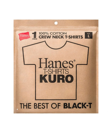 1P Hanes KURO クルーネックTシャツ
