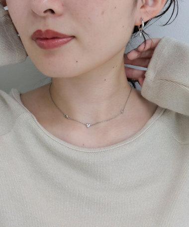 ランダムプチハートネックレス