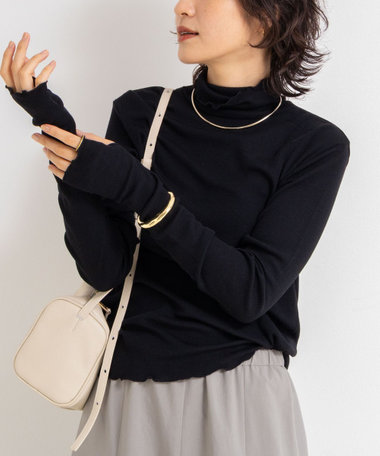 MY STANDARD ウォッシャブルリブタートルネック