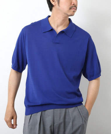 《PIMA COTTON》成型半袖 NSNスキッパーニット 25SS