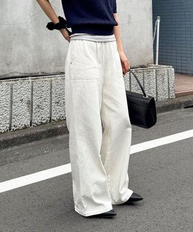 【人気NO.1デニム】ライトオンスデニムベイカーイージーパンツ