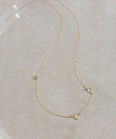 ランダムプチハートネックレス