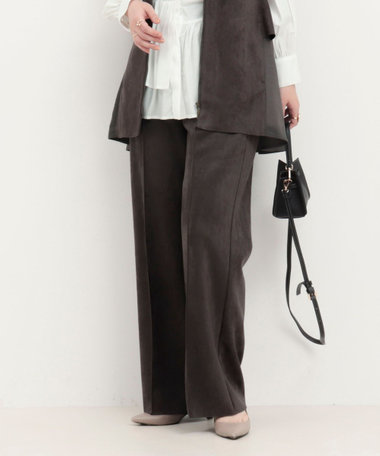 《セレモニー対応》ダブルフェイスフェイクスエードパンツ