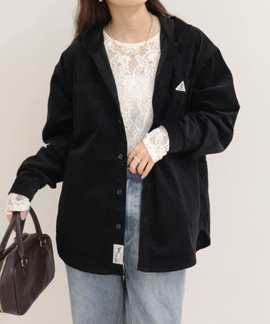 ［FREDY＆GLOSTER限定 TIME SALE！］【GEVACO/ゲバコ】コーデュロイフードシャツ