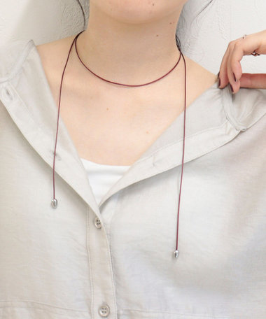 ビーズエンドコードチョーカー