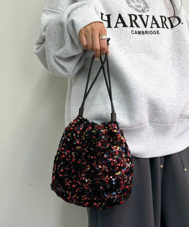 スパングル巾着バッグ