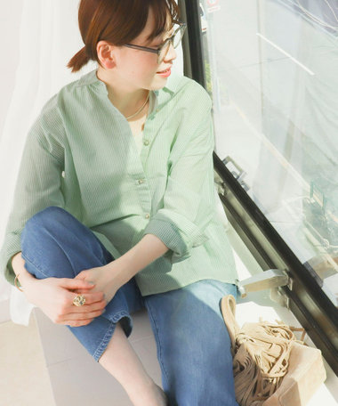 綿和紙ボイルシャツ