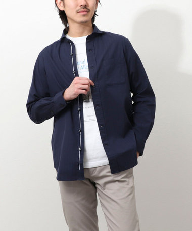 パラシュートカッタウェイ　リバーシブルドビーシャツ