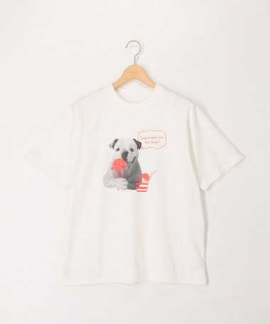 ガス焼きコットンペイントプリントT