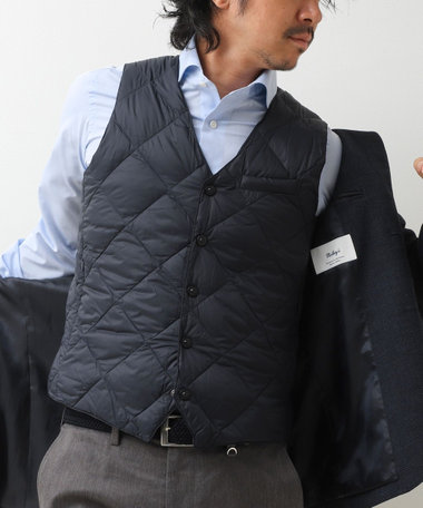 【TAION/タイオン】SINGLE SNAP BUTTON DOWN GILET 26AW