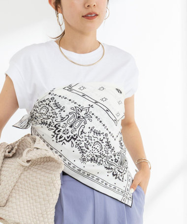《ノーリーズオリジナル美容Tシャツ》シルクアミノ酸加工オーバーノースリーブ