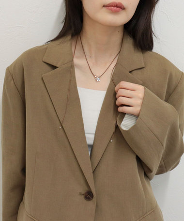 モチーフトップアジャストコードチョーカー