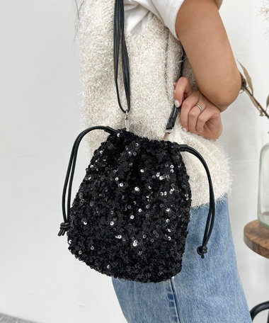 スパングル巾着バッグ