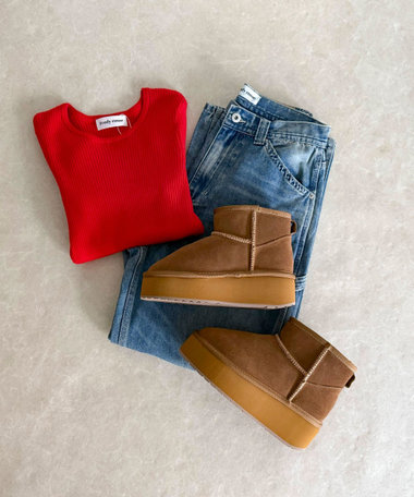 【EMU Australia】マイクロウール厚底ムートンブーツ