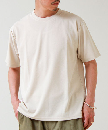 【無地見えで差がつく】斜めフクレジャガードTシャツ