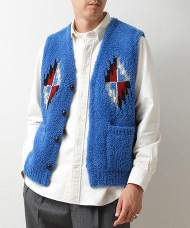 【COOHEM/コーヘン】WOOL CHIMAYO JAQUARD VEST 26AW