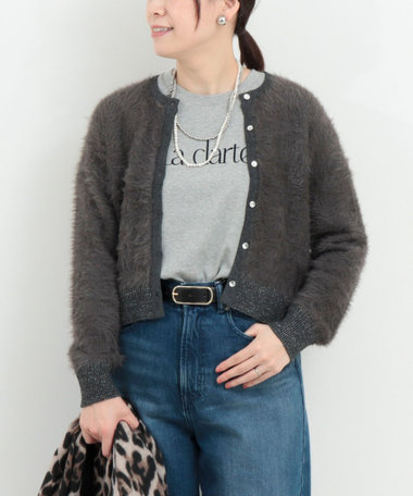 フェザーヤーンカーディガン