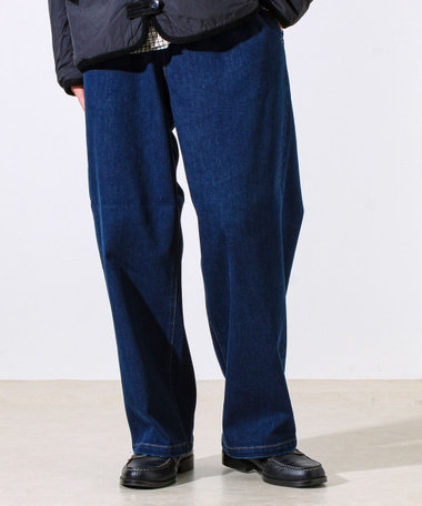 【シーズンレス/ストレスフリーな穿き心地】ワイドストレッチデニムパンツ